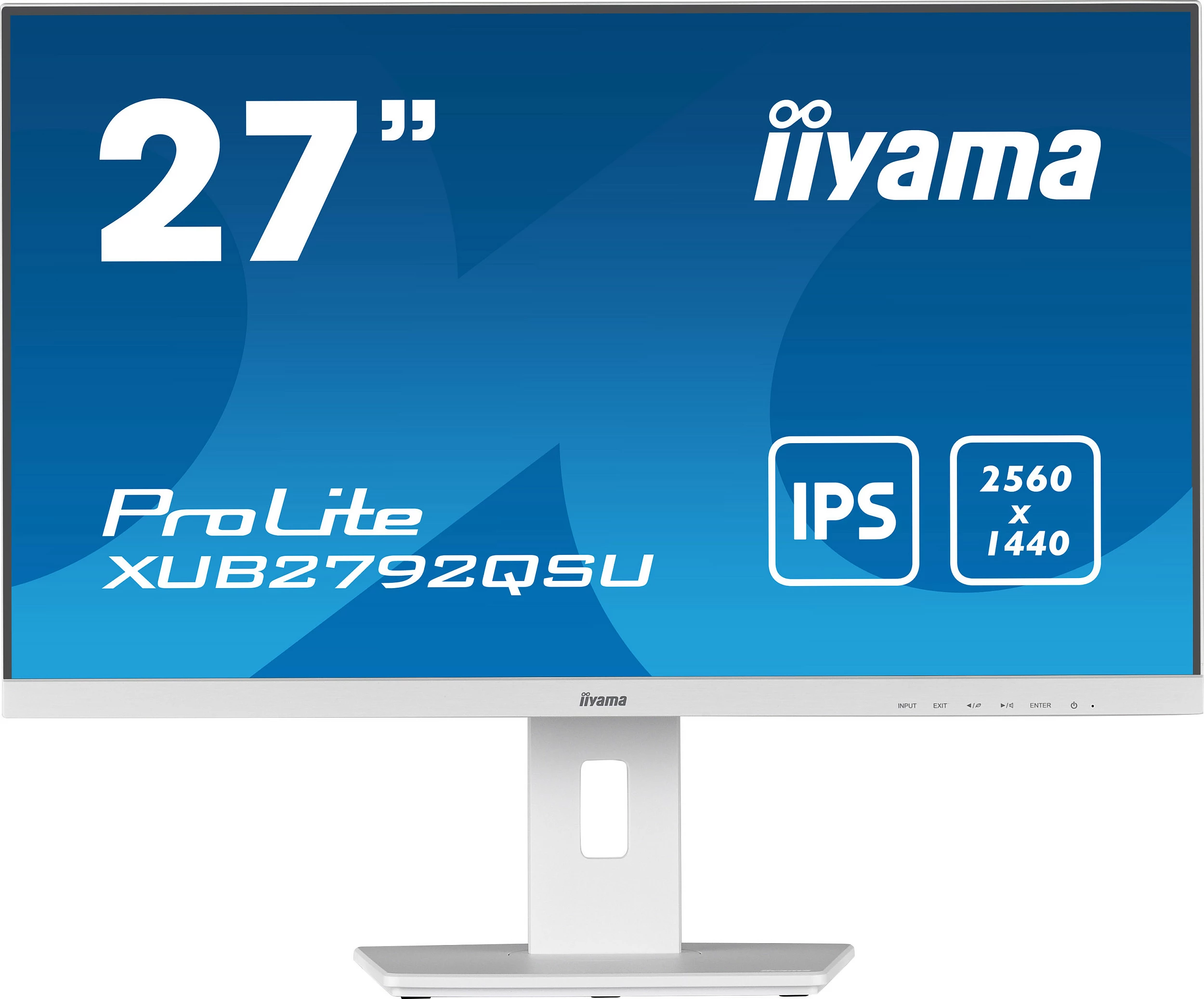 Monitor iiyama ProLite XUB2792QSU-W5, 27", WQHD 2560x1440, IPS, FreeSync, USB Hub, Altoparlantë, i Bardhë