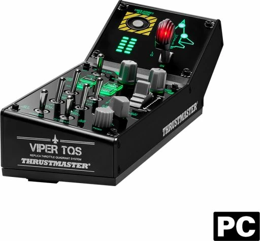 Panel kontrolli fluturimi Thrustmaster Viper Panel, 43 butona, i ndriçuar, për PC, i zi