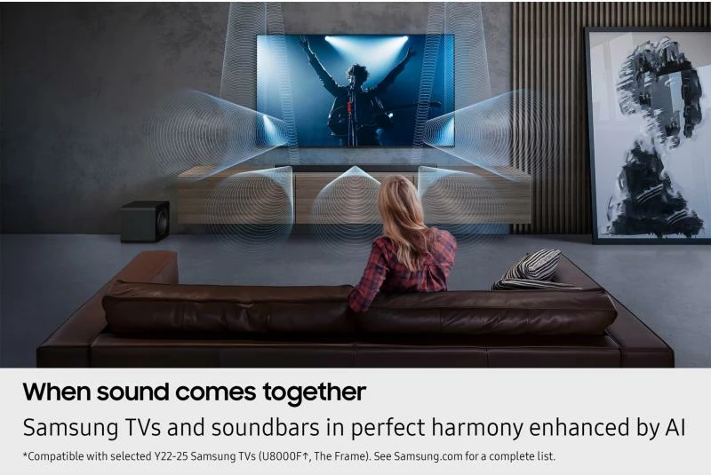 Soundbar Samsung HW-QS750F/EN, e zezë