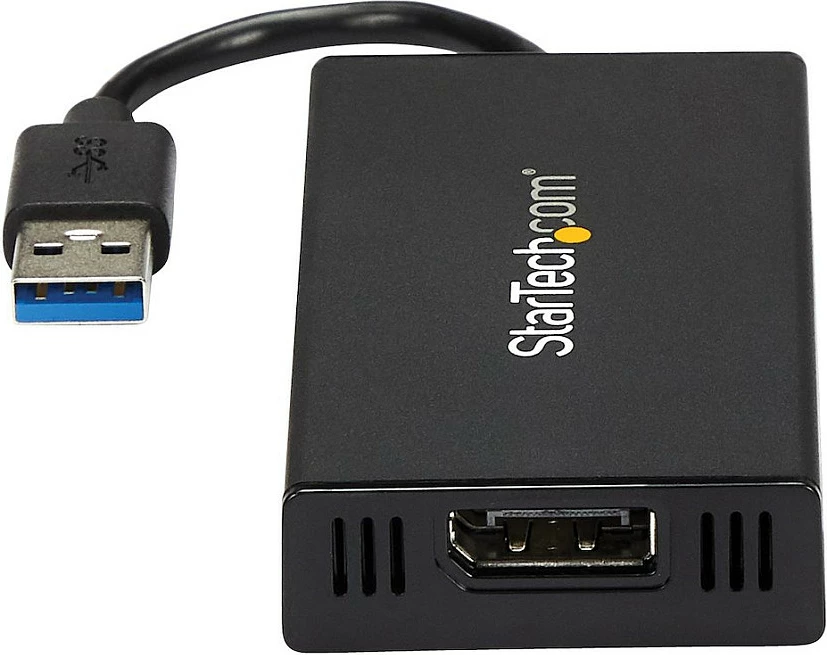 Adapter USB 3.0 në DisplayPort StarTech USB32DP4K, 4K 30Hz, DisplayLink, i zi