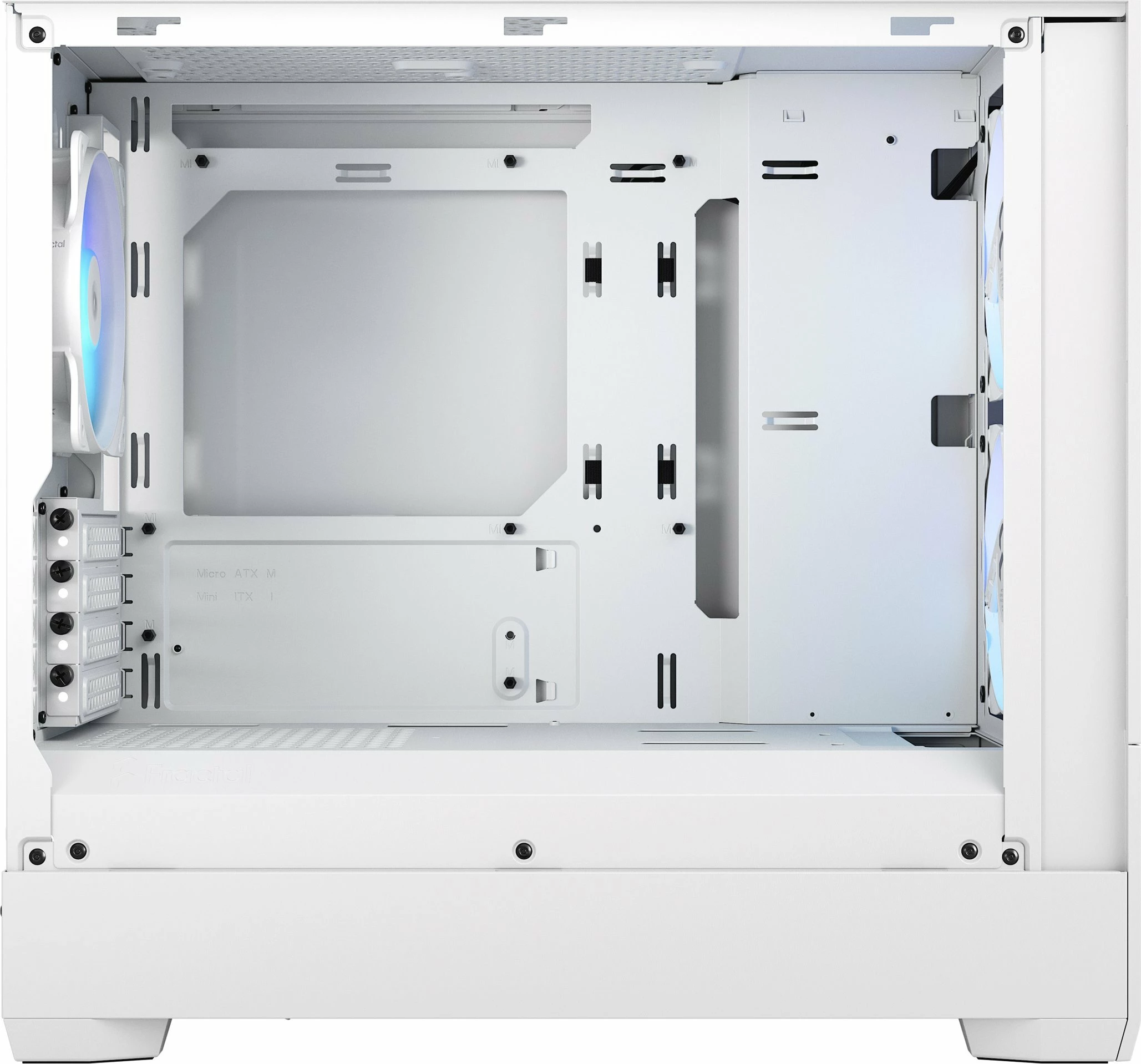 Kasë Fractal Design Pop Mini Air RGB FD-C-POR1M-01 Micro-ATX/Mini-ITX e bardhë