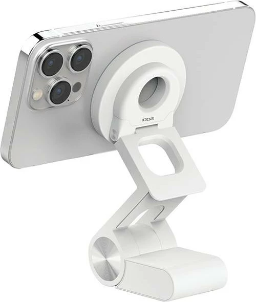 Mbajtëse magnetike 3-në-1 SODI BM-330 MagSafe për iPhone 12-15/MacBook, e bardhë