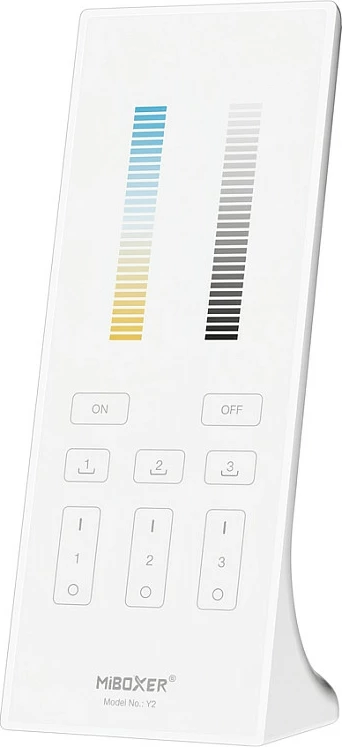 Telekomandë LED Miboxer Y3, 2.4GHz, CCT Dual White, 3 zona, e bardhë