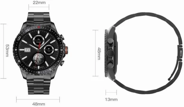 Smartwatch për meshkuj Gravity, e zezë