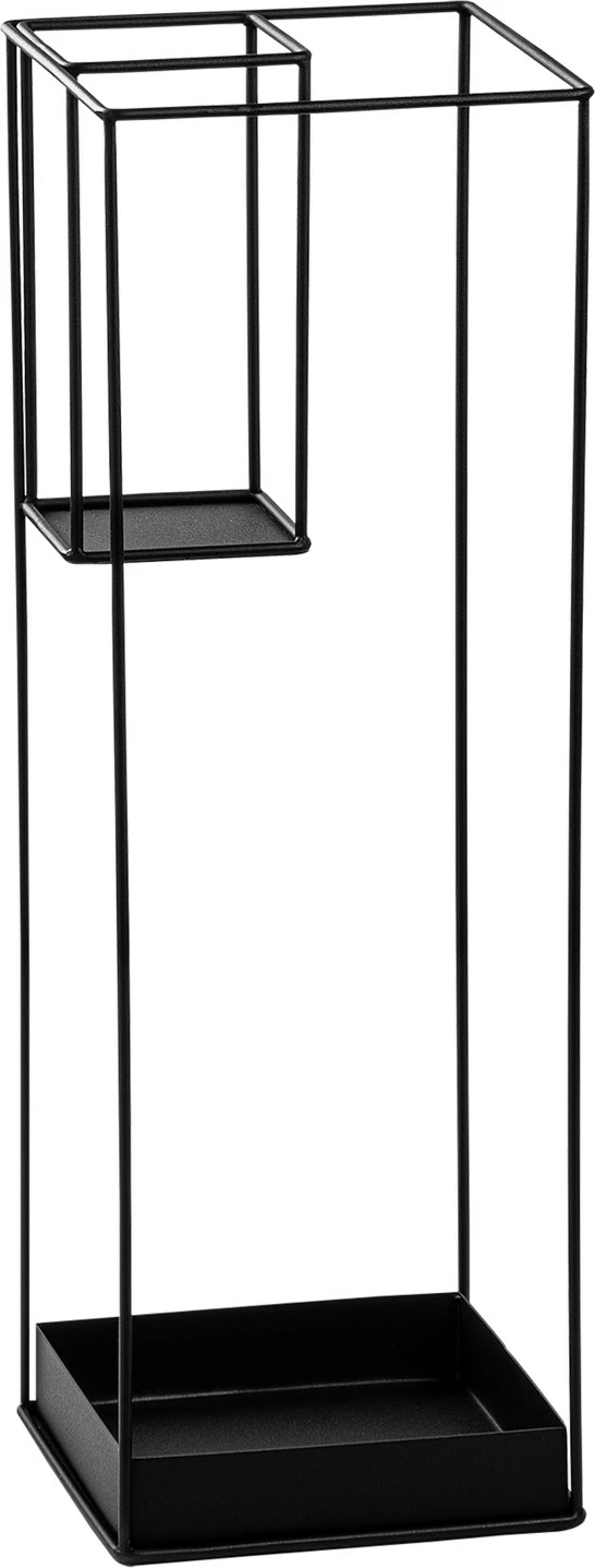 Stendë për ombrella, dizajn modern, ngjyrë e zezë, 20x20x61cm