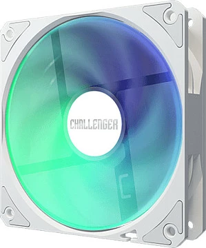Ftohës me ujë AIO ASRock Challenger White 360 Digital, 360mm, 3x120mm, ekran 3", i bardhë
