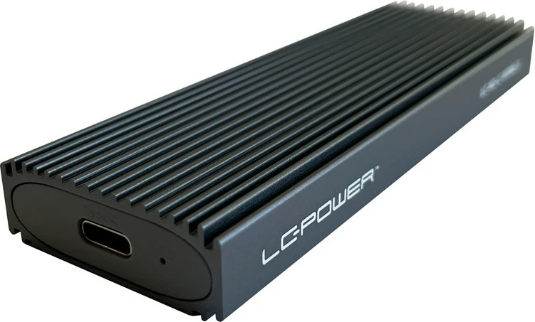Kasë LC-Power LC-M2-C-NVME-3 për SSD M.2, USB Type-C, e zezë