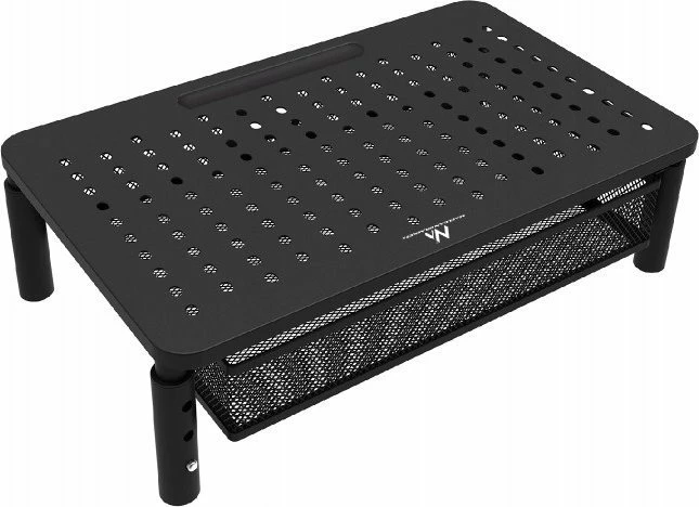 Mbajtëse monitori Maclean MC-947 13-32\" me rregullim lartësie 3 nivele, me sirtar, e zezë