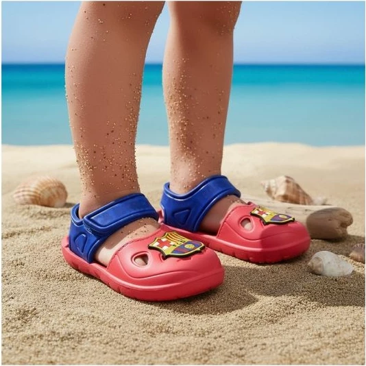Sandale fëmijësh FC Barcelona 2300007504 me Velcro [Madhësia: 28]