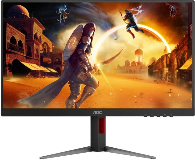 Monitor gaming AOC 27G4HA 27" Full HD 200 Hz Fast IPS 1 ms GtG HDR10 me altoparlantë, zi/kuq