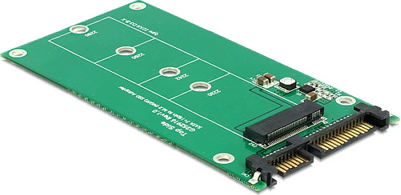 Adapter DeLOCK 62551 M.2 NGFF në SATA 22-pin, suport 2280/2260/2242/2230