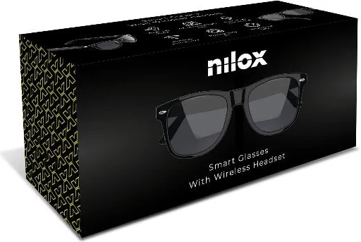 Syze smart Nilox SmartGlasses Audio Open me mikrofon, UV400, të zeza