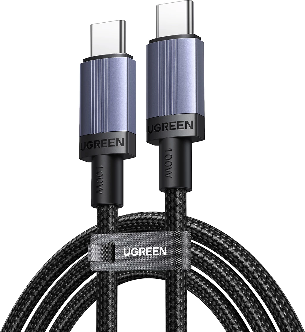 Kabëll USB-C në USB-C Ugreen PD 100W 5A 1m, e zezë