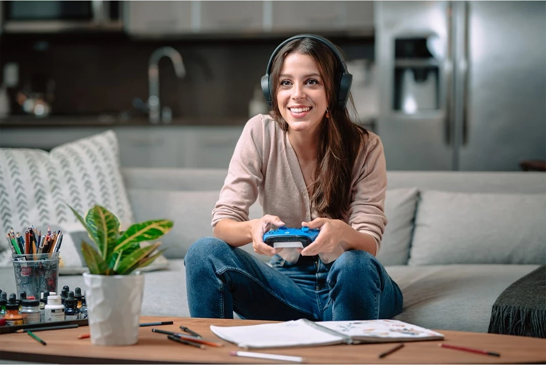 Gamepad Microsoft Xbox Wireless Controller, Bluetooth/USB, për Xbox One/One S/One X, Blu