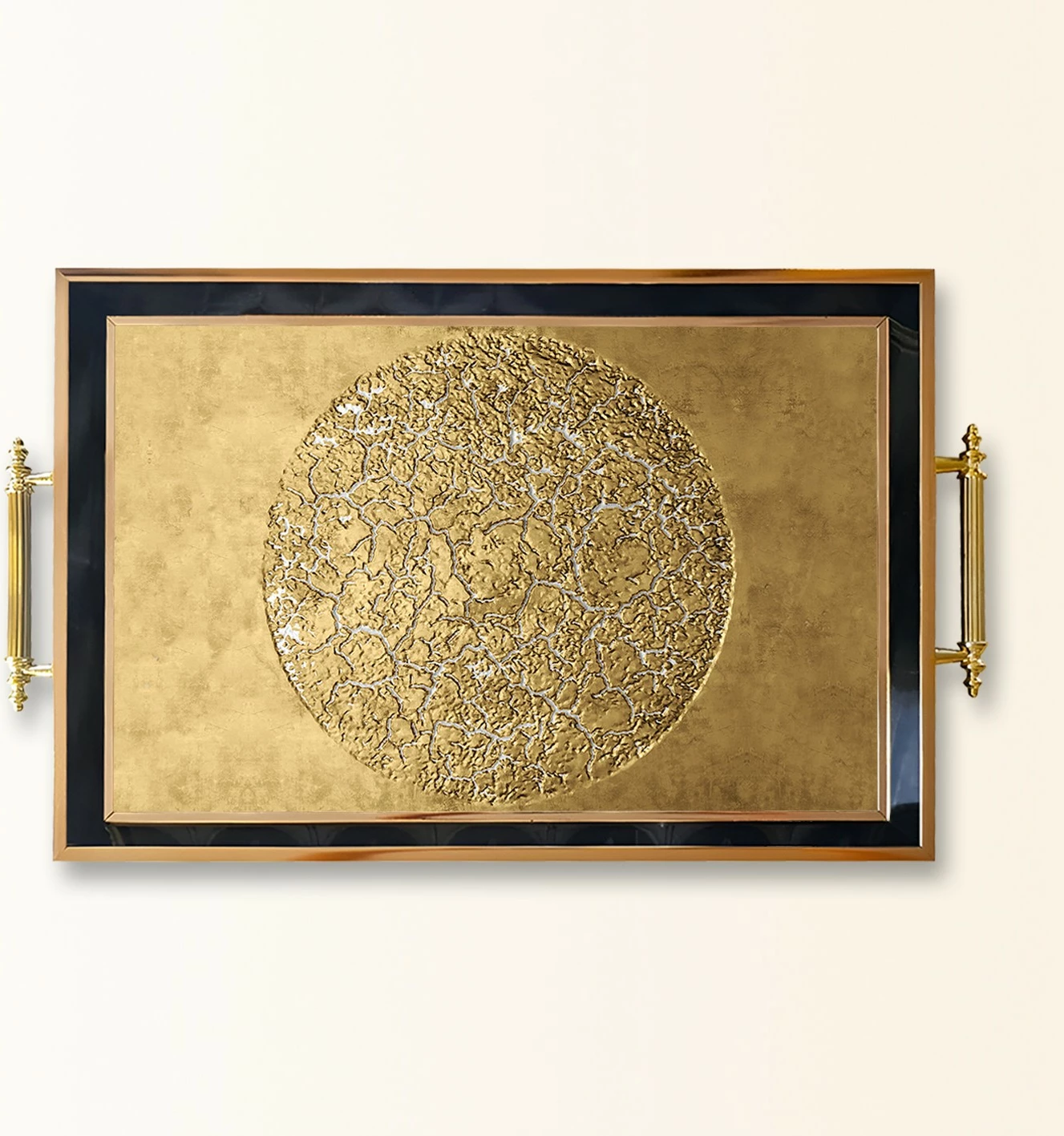 Tabaka dekorative prej qelqi, shumëngjyrëshe, Aberto Design, TPA9842