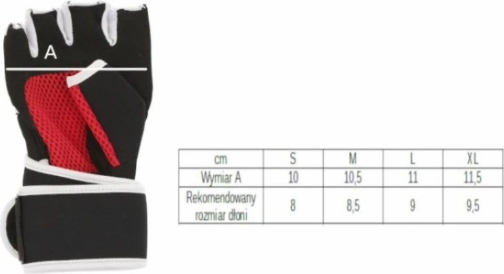 Doreza neoprene me gel për meshkuj Masters, të zeza [Madhësia: L]