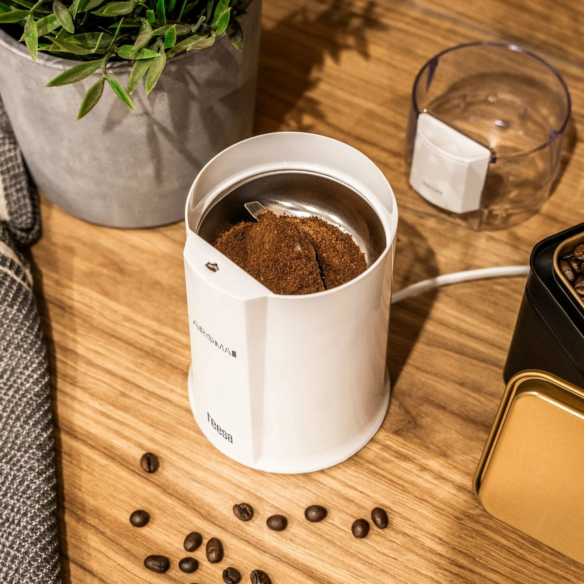 Mulli kafeje elektrik Teesa Aroma G10 160 W, kapacitet 50 g, i bardhë