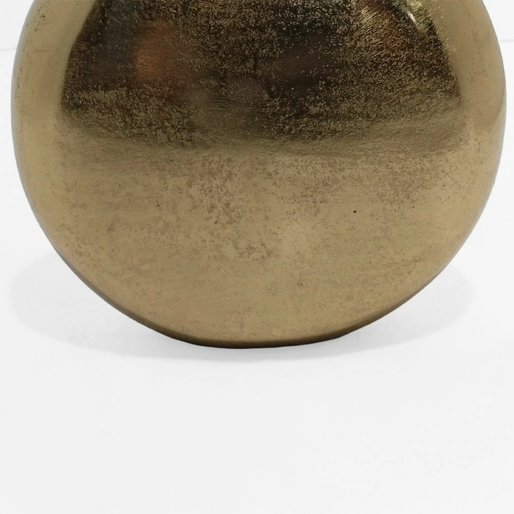 Vazo Ballon, alumin, ngjyrë ari, 28x27x8 cm