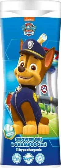 Xhel dushi dhe shampon për fëmijë Paw Patrol Chase Balloon Gum 300ml