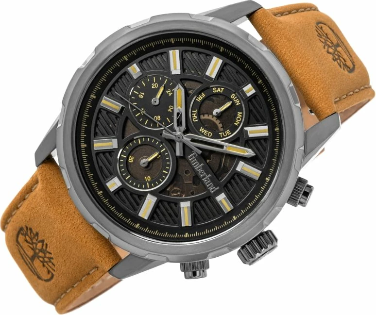 Orë dore meshkuj Timberland Hampton TDWGF0056101, e zezë, set me çantë