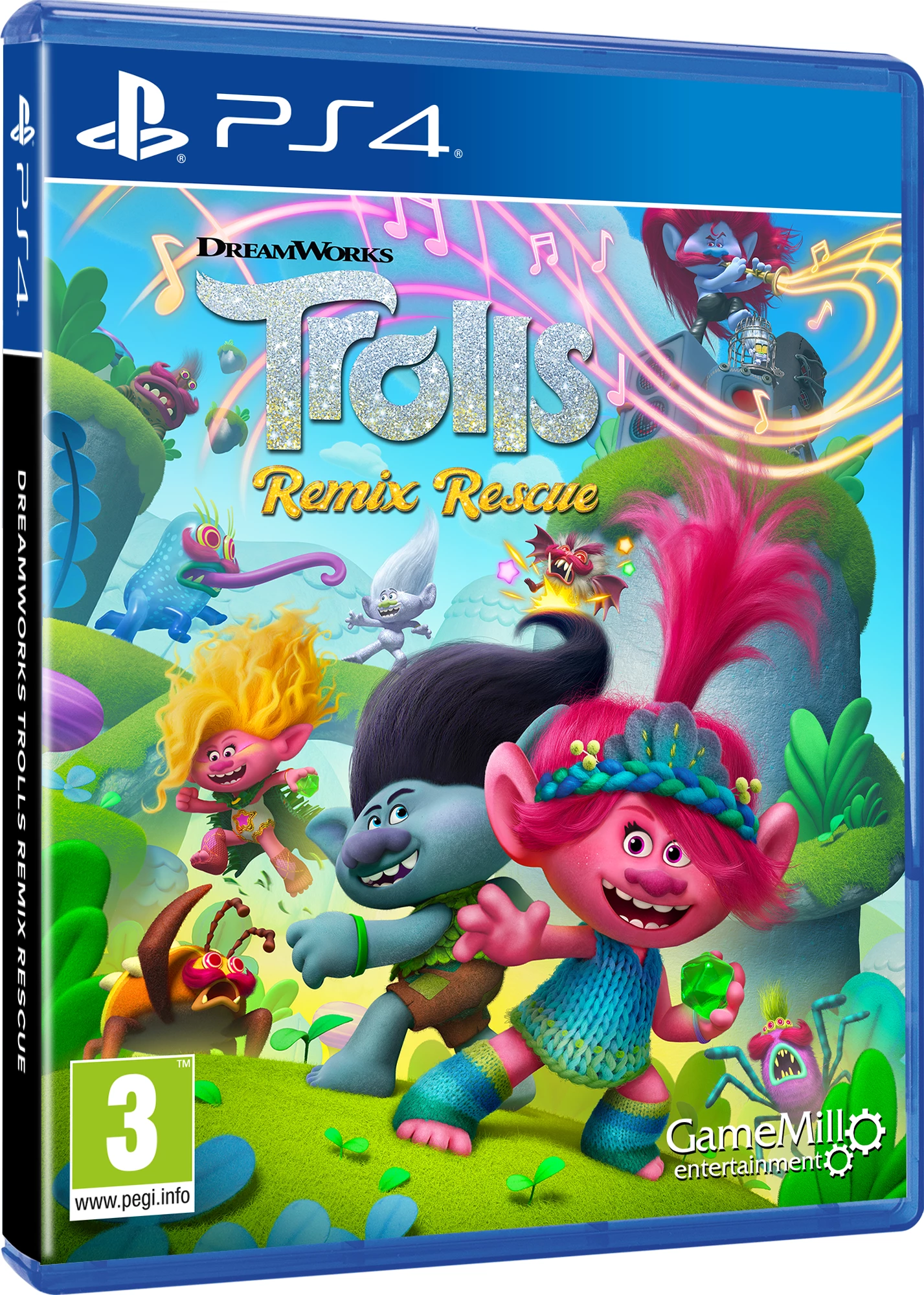 Lojë PS4 GameMill Entertainment Trolls Remix Rescue, PEGI 3