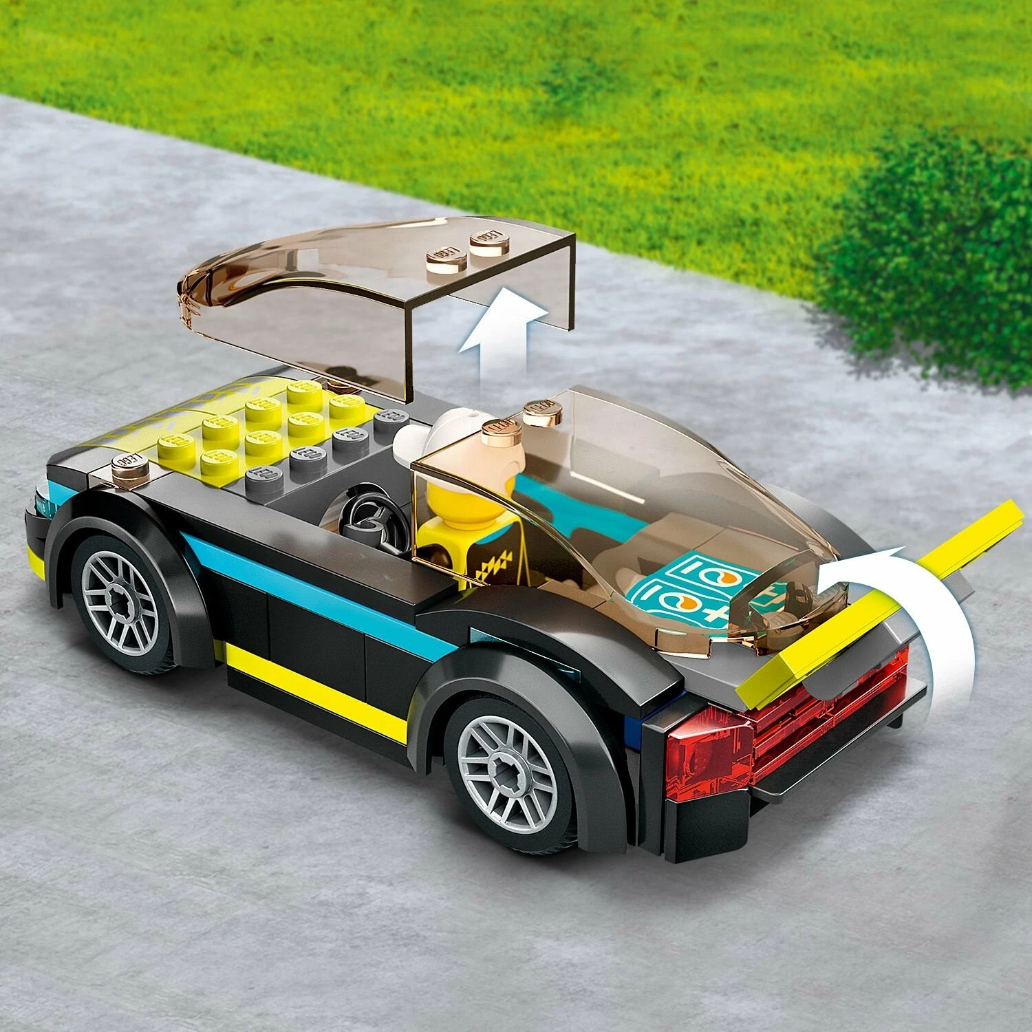 Set lodrash ndërtimi LEGO City Electric Sports Car, 95 pjesë