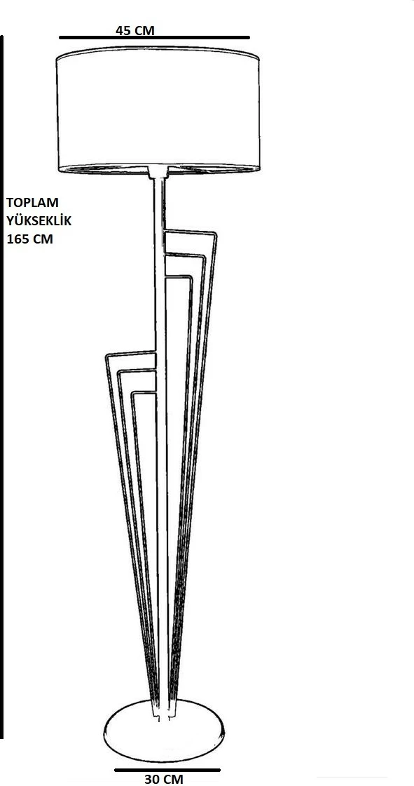 Llambë dyshemeje Opviq, 8623-5, ngjyrë e zezë