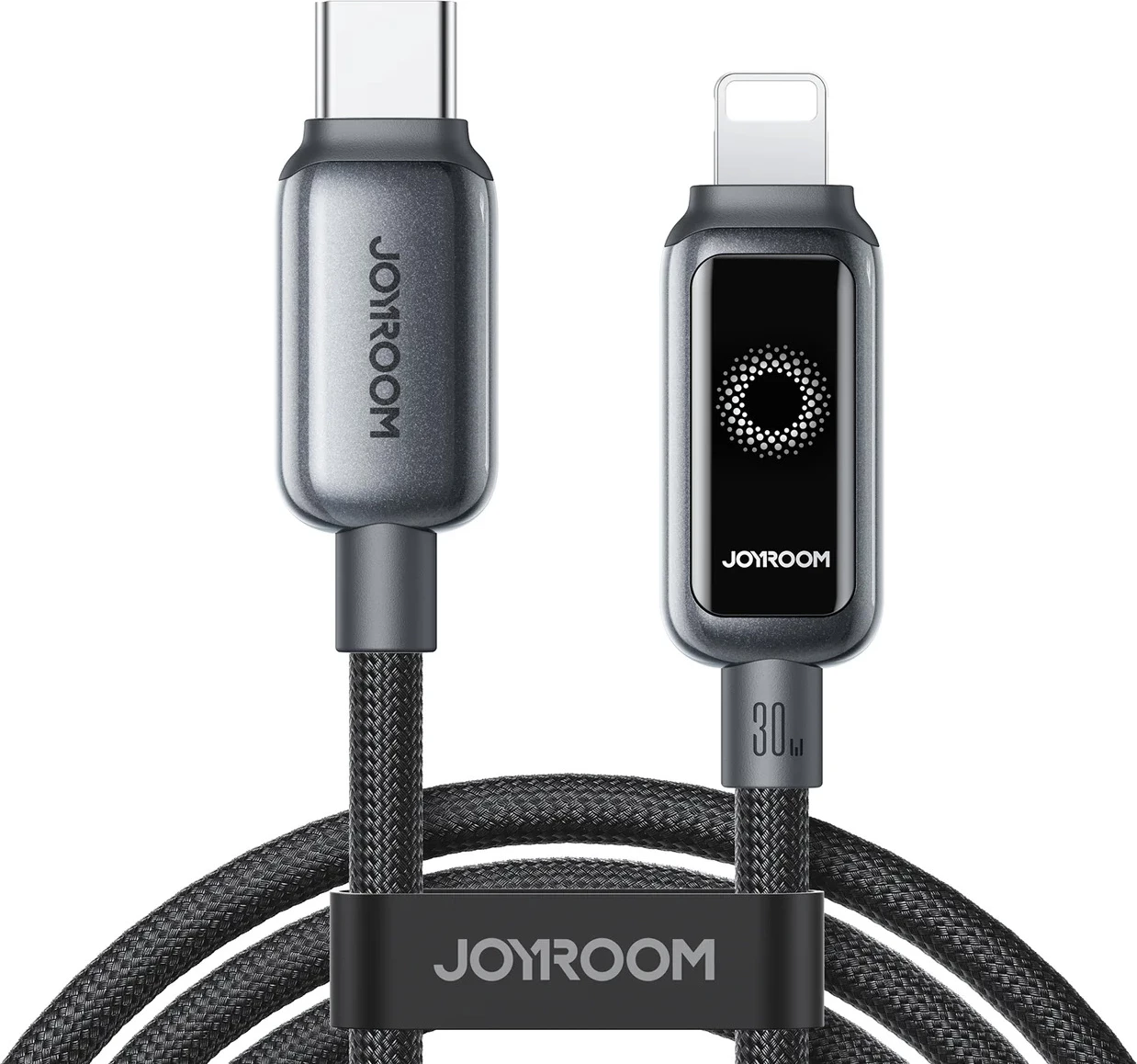 Kabllo USB-C në Lightning Joyroom S-A55 StarFlight 30W 1.2m, e zezë