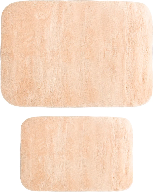 Set tepih banjo PWC-0055 2 copë mikrofibër rozë 90x60cm