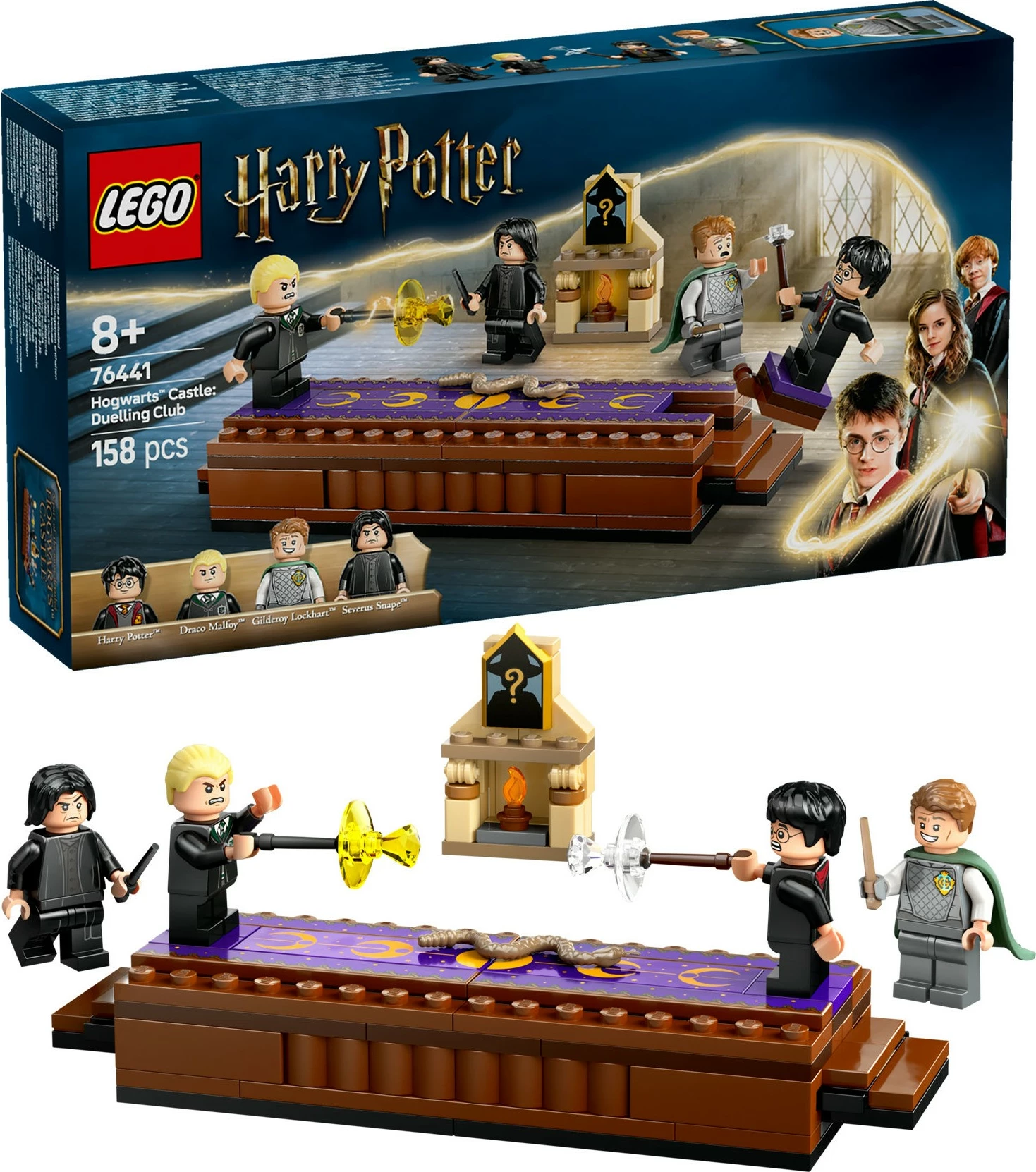 Set ndërtimi LEGO Harry Potter 76441, Schloss Hogwarts Duellierclub, 158 pjesë, multikolor
