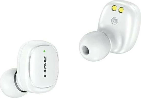 Kufje AWEI T13 Pro TWS, Bluetooth 5.1, me stacion karikimi, të bardha