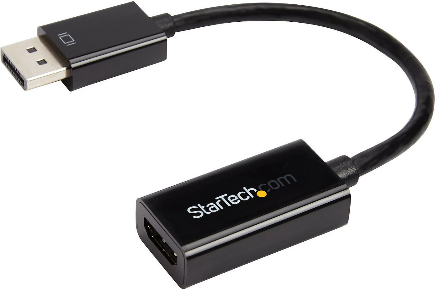 Adapter kabllo StarTech DP2HD4KS DisplayPort në HDMI, 4K 30Hz, 0.15m, i zi