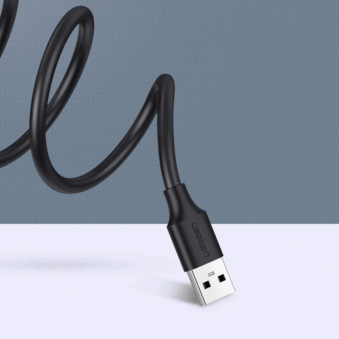 Kabllo zgjatuese USB Ugreen US103, 3m, USB 2.0, E zezë