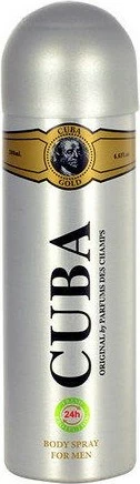 Deodorant spray për meshkuj Cuba Original Gold 200ml
