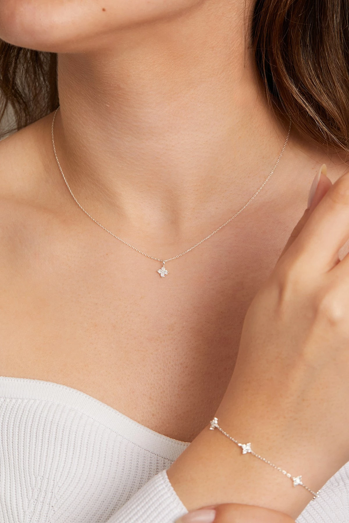 Set varëse dhe byzylyk argjendi, Elika Silver, ELKSLVR7727G