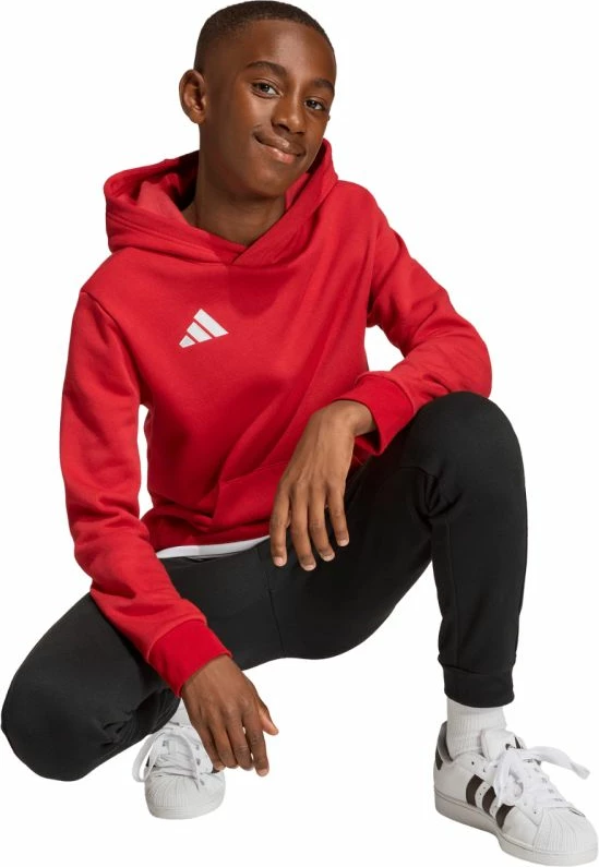 Duks për fëmijë adidas Entrada 26 Hoody, i kuq