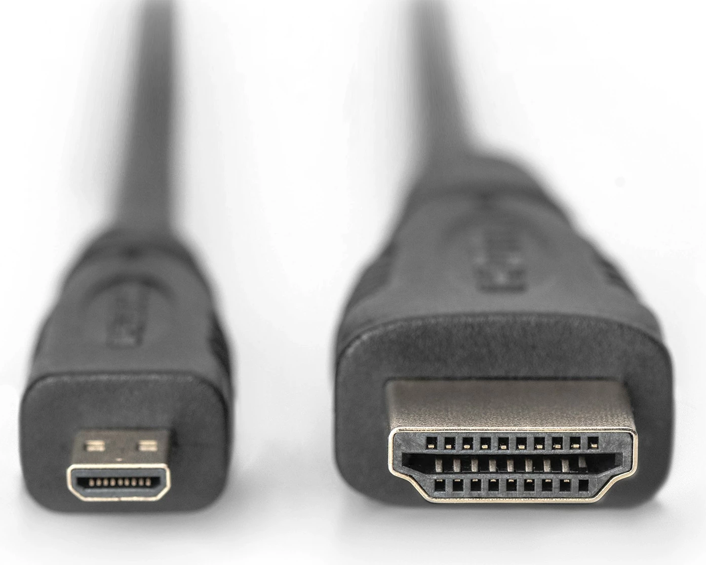 Kabllo HDMI Digitus High Speed 1m, Type D (Micro) në Type A (Standard), 4K, 3D, e zezë