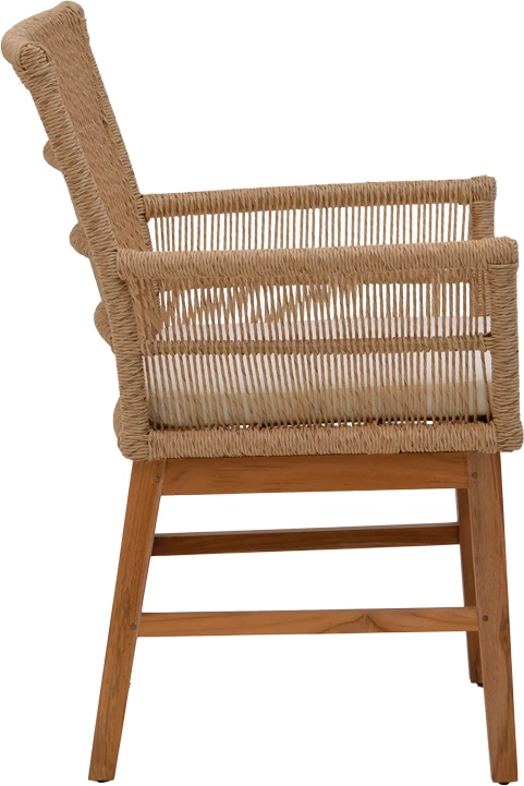 Tavolinë me karrige Inca-Kenda 5 copë, hije natyrale-bezhë, Φ80x75cm