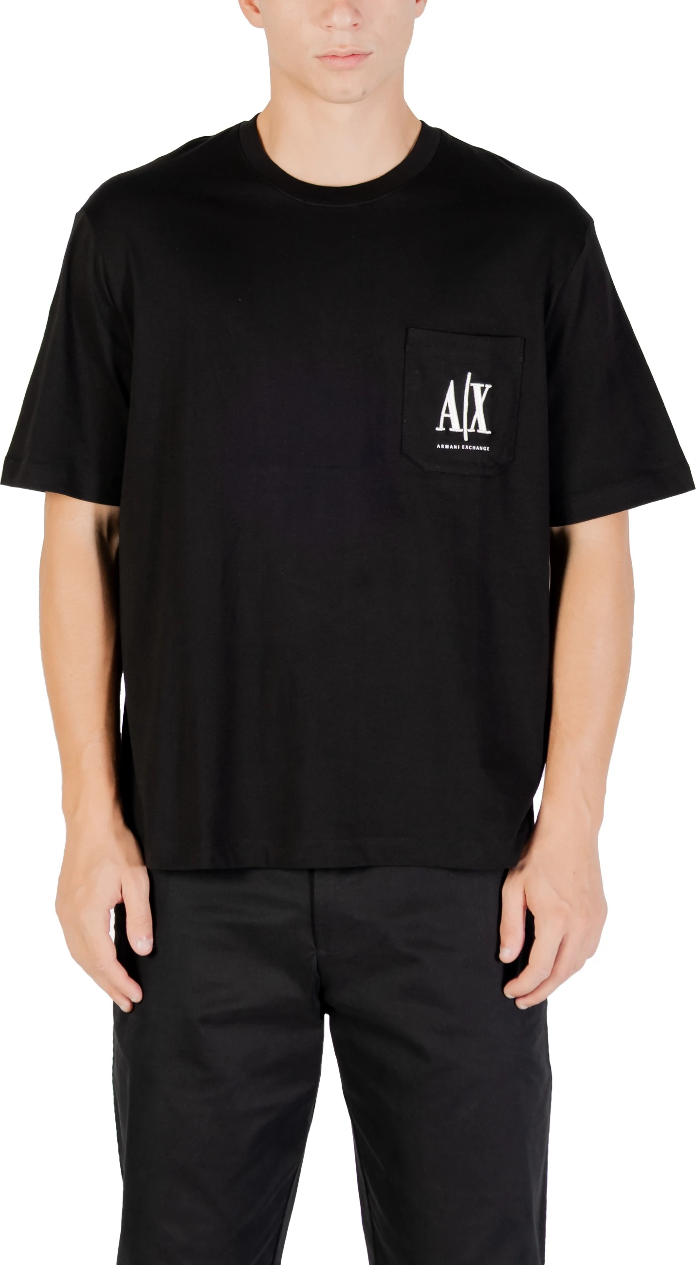 Maicë për meshkuj Armani Exchange XM000366 AF12308, e zezë