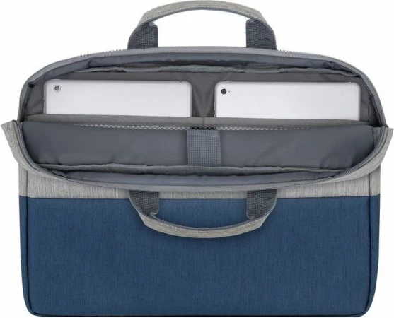 Çantë laptopi RivaCase 7532 15.6" anti-theft, water-repellent, gri/kaltër e errët