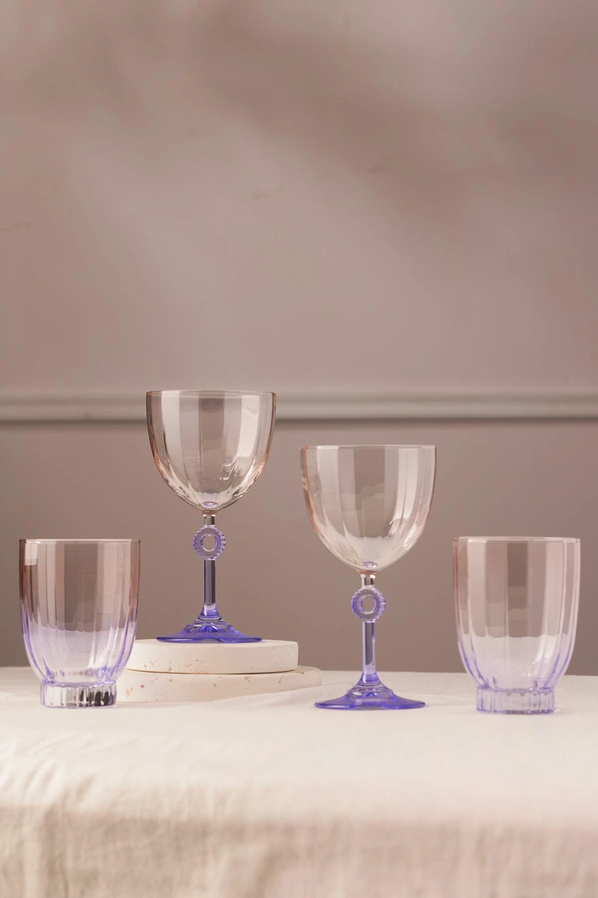 Set gotash xhami (4 copë), Hermia Concept, Elite 320, ngjyrë e purpurtë