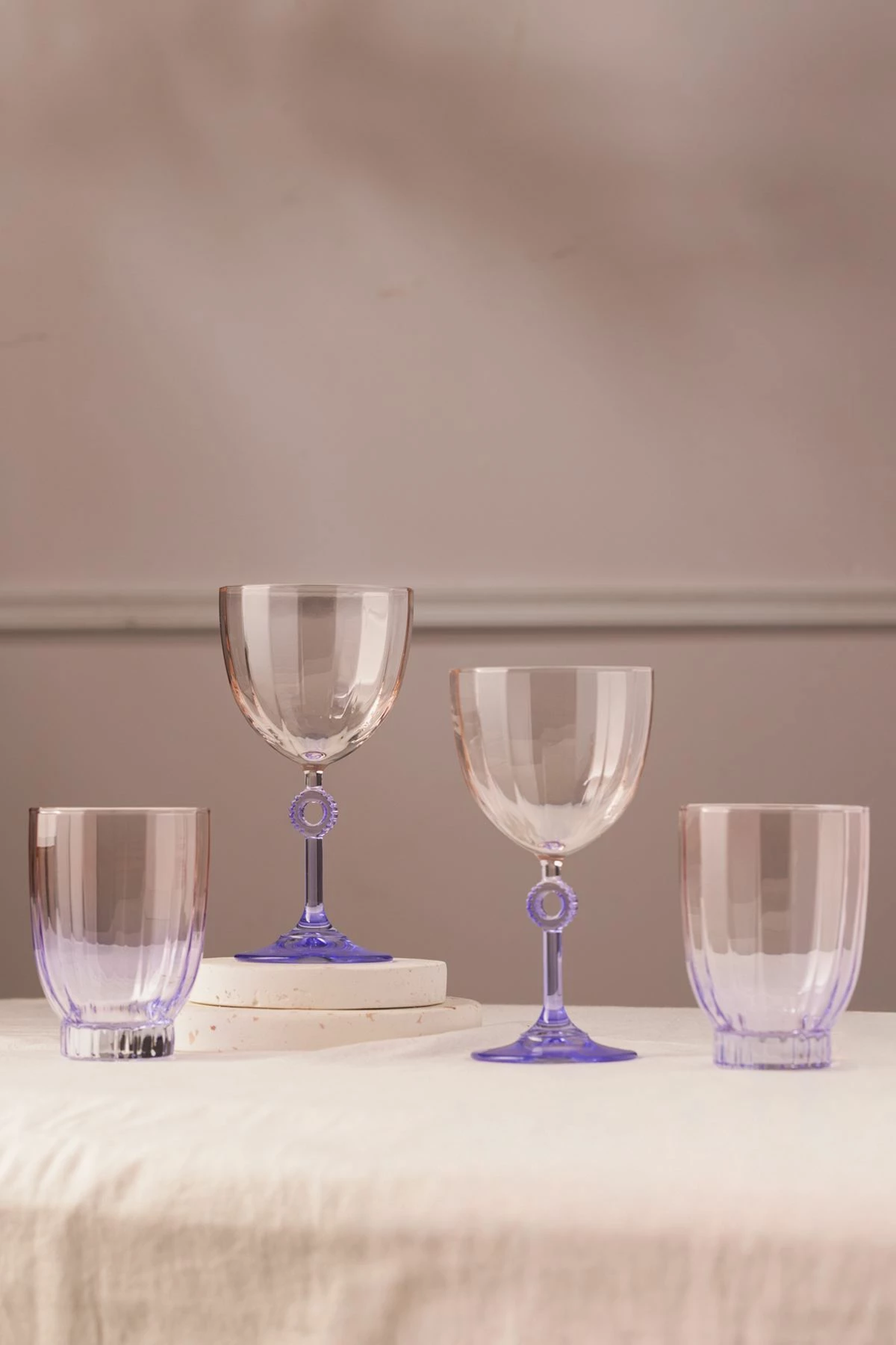 Set gotash xhami (4 copë), Hermia Concept, Elite 320, ngjyrë e purpurtë