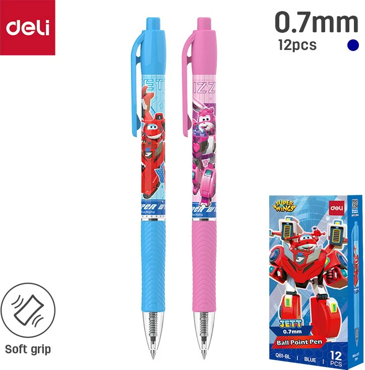 Deli Kimik Ballpoint 0.7 Super Wings 1/12 Q61-Bl