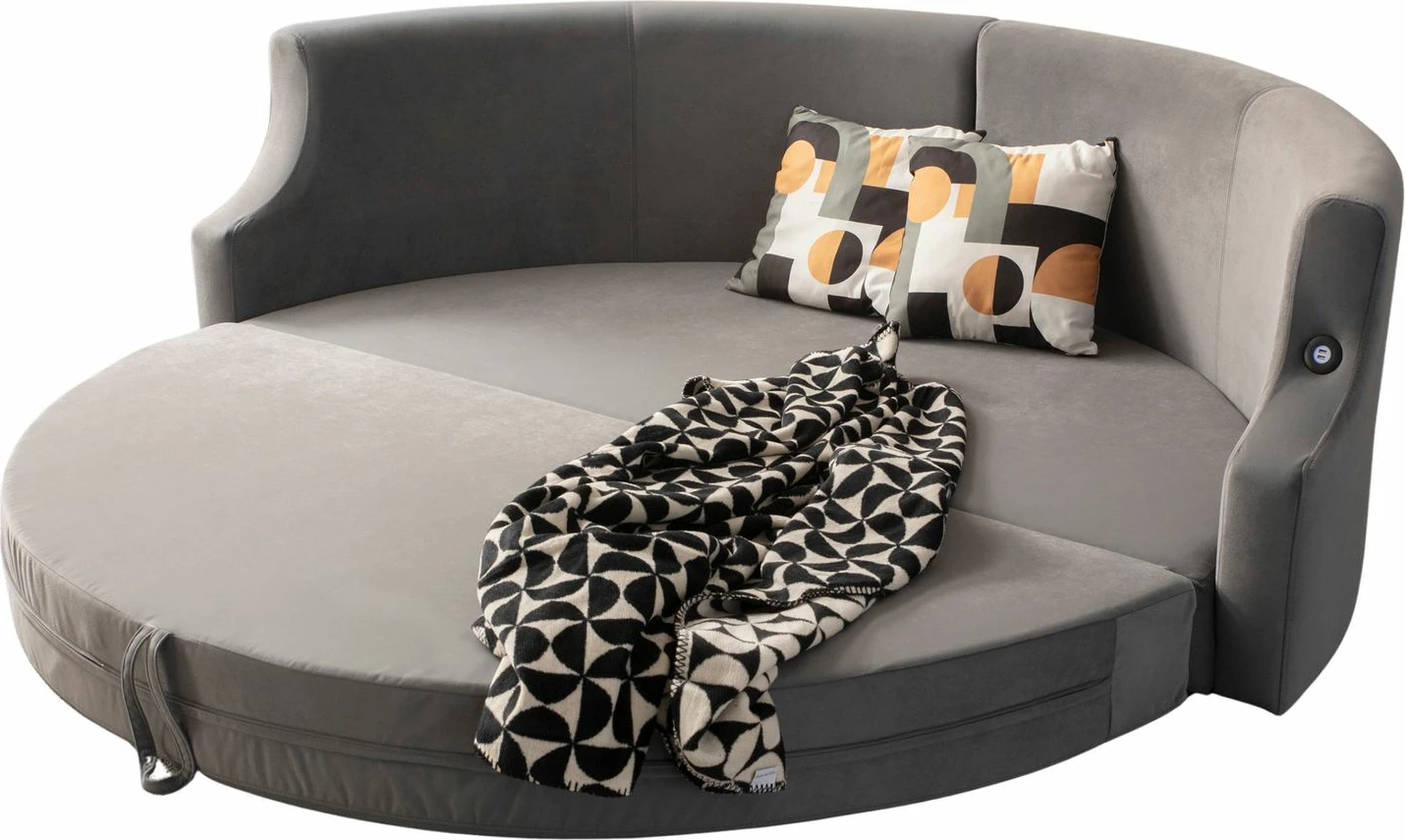 Divan-krevat 3 vendësh, Atelier del Sofa, ngjyrë antracit