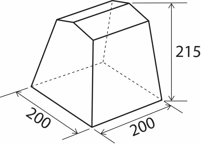Tendë kuzhine Brunner Gusto III NG 200 x 200 cm, blu