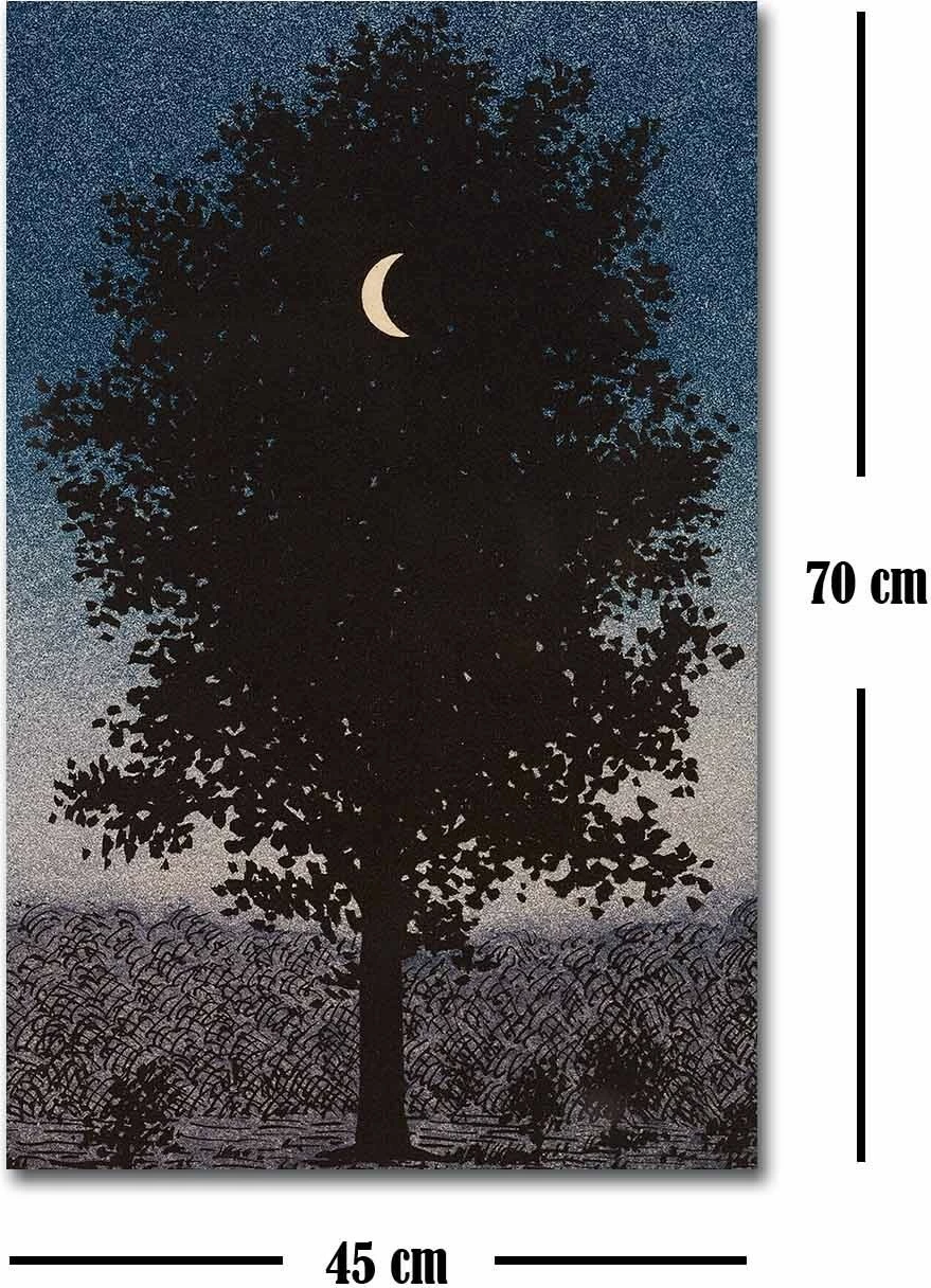 Pikturë dekorative në kanavacë, vepër e René Magritte, shumëngjyrëshe, 45x70cm