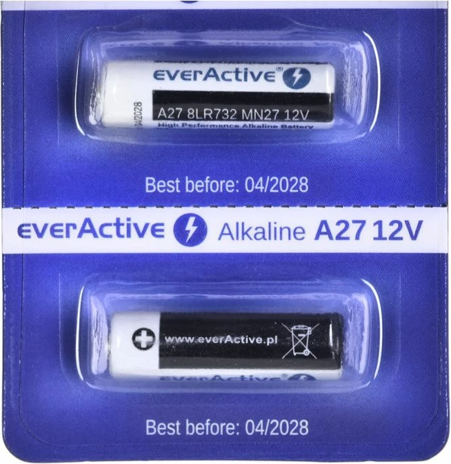 Bateri alkaline everActive 27A 12V, 5 copë
