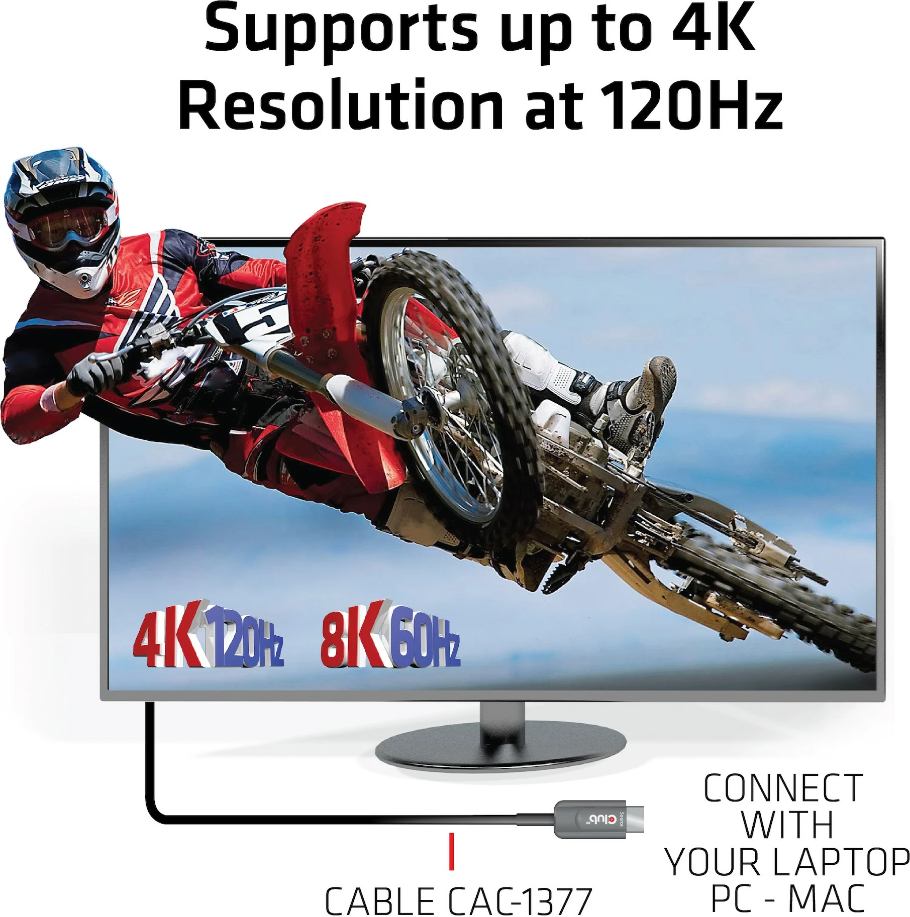 Kabllo HDMI Club3D 2.1, 15m, e zezë