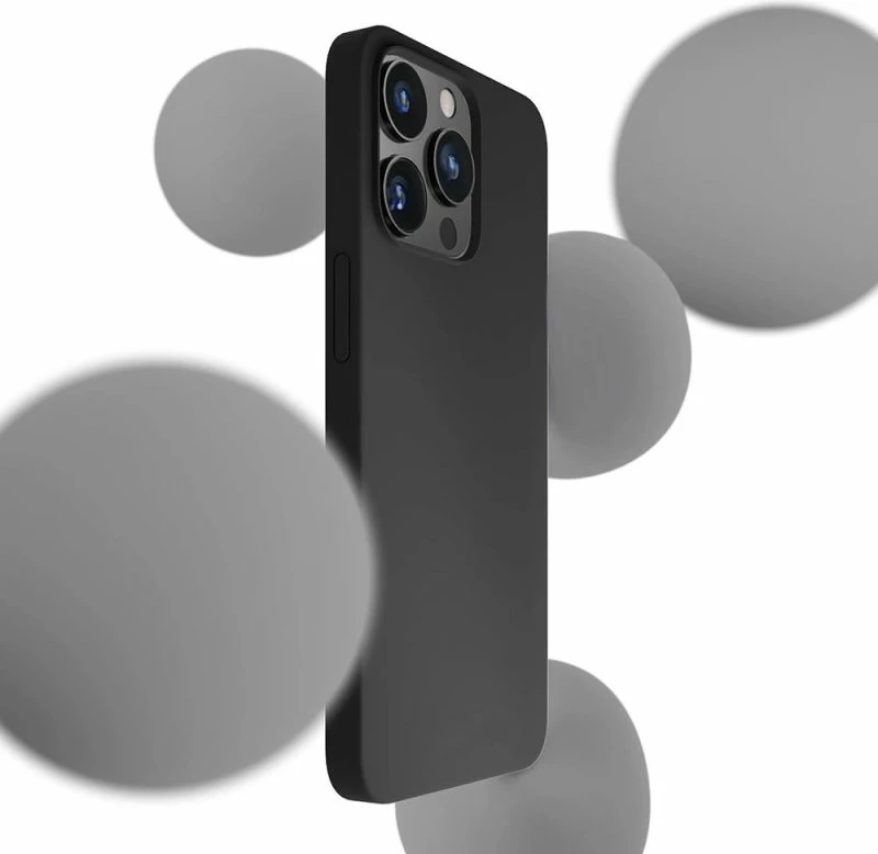 Kuti silikoni për iPhone 13 Pro Max 3mk, e zezë