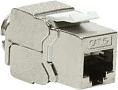 Keystone jack LogiLink NK4003, RJ-45, 6a, Silver